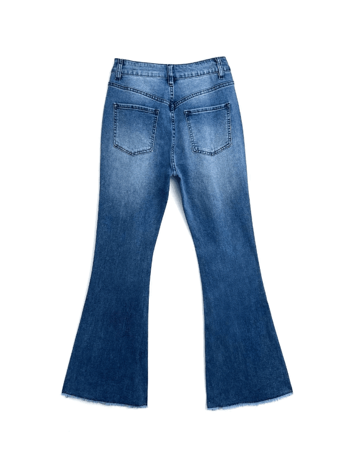 Levoire | Jeans Flare Push-Up Délavés