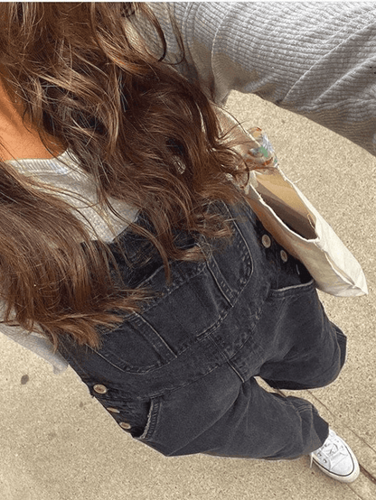 Levoire | Salopette En Denim Droit Délavé