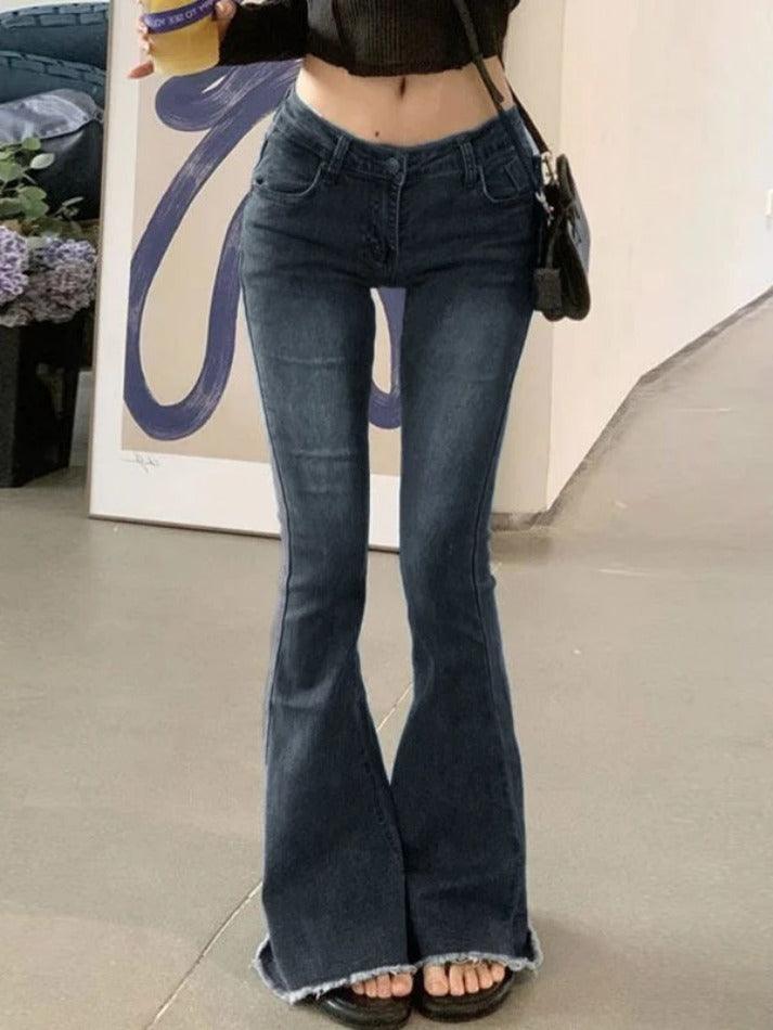 Levoire | Jean Flare Taille Basse Stretch Délavé