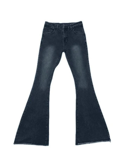 Levoire | Jean Flare Taille Basse Stretch Délavé