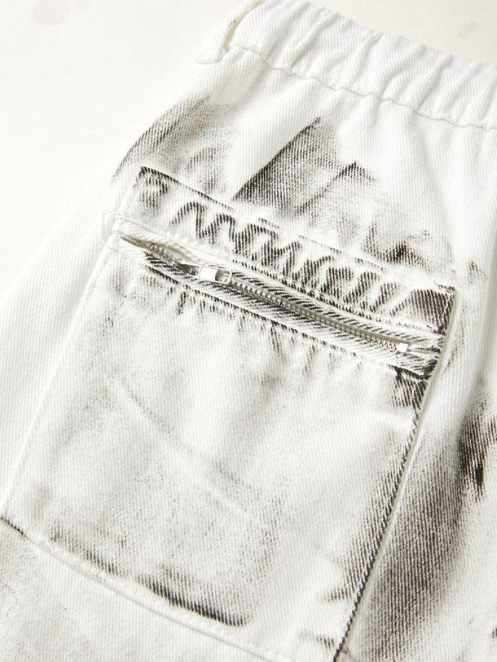 Levoire | Jean Cargo À Lacets Multipoches Tie Dye Lavé