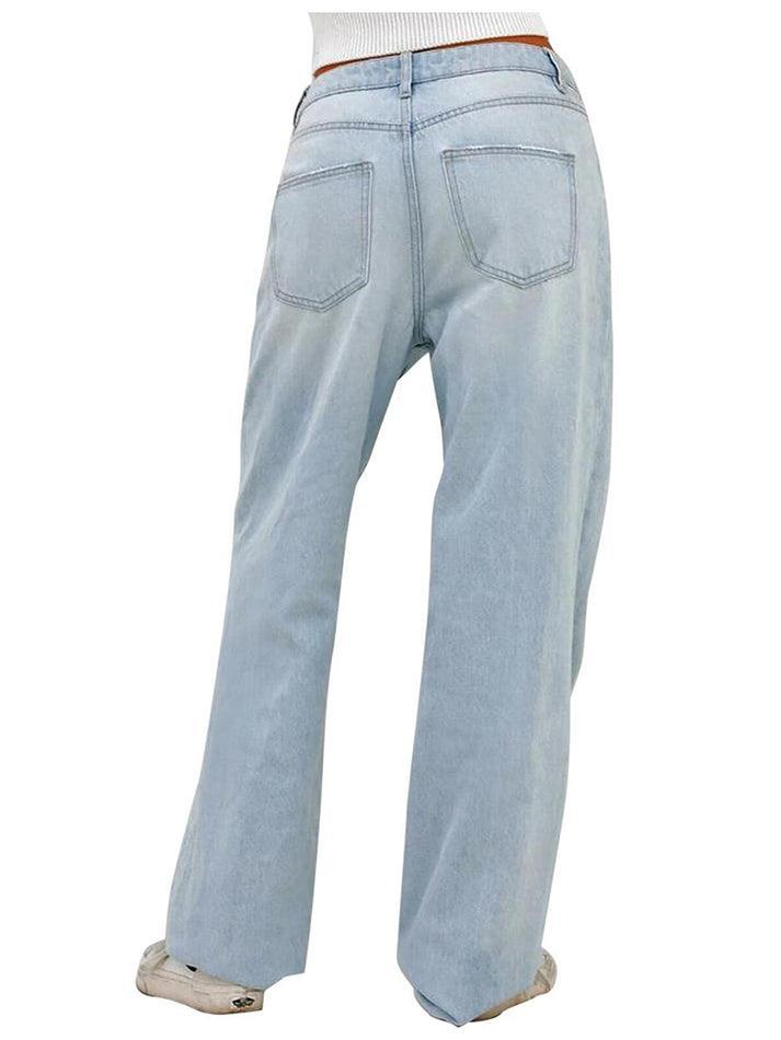Levoire | Jeans Boyfriend Polyvalents Bleus Lavés De Vendange