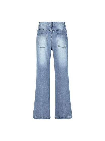 Levoire | Jeans Boyfriend Polyvalents Bleus Lavés De Vendange