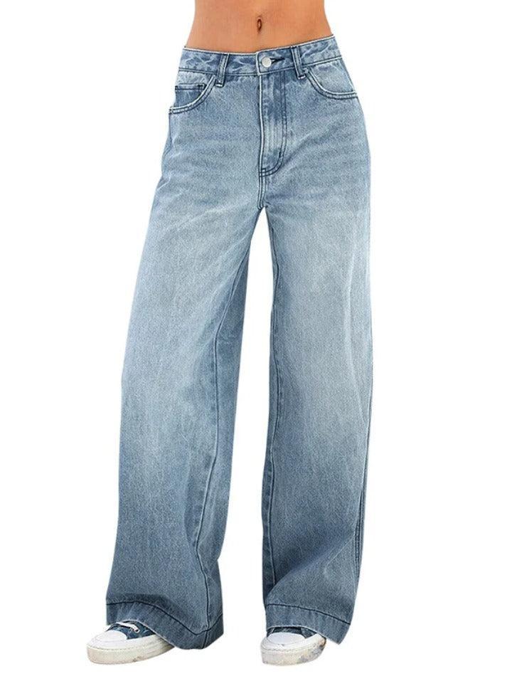Levoire | Jeans Boyfriend Polyvalents Bleus Lavés De Vendange Bleu