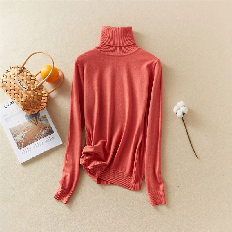 Levoire | Pull À Col Roulé Tricoté Lichrose
