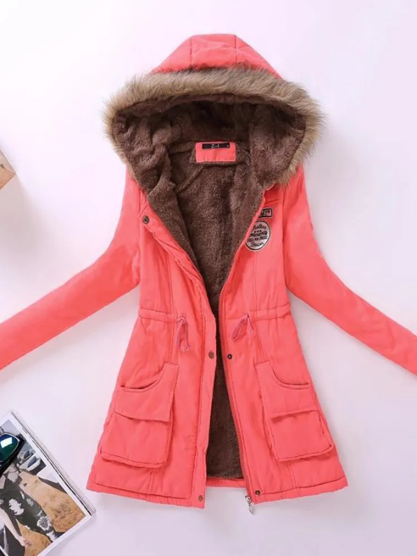 Levoire | Chic Moderne Veste Chaude Pour Femmes Rouge vif