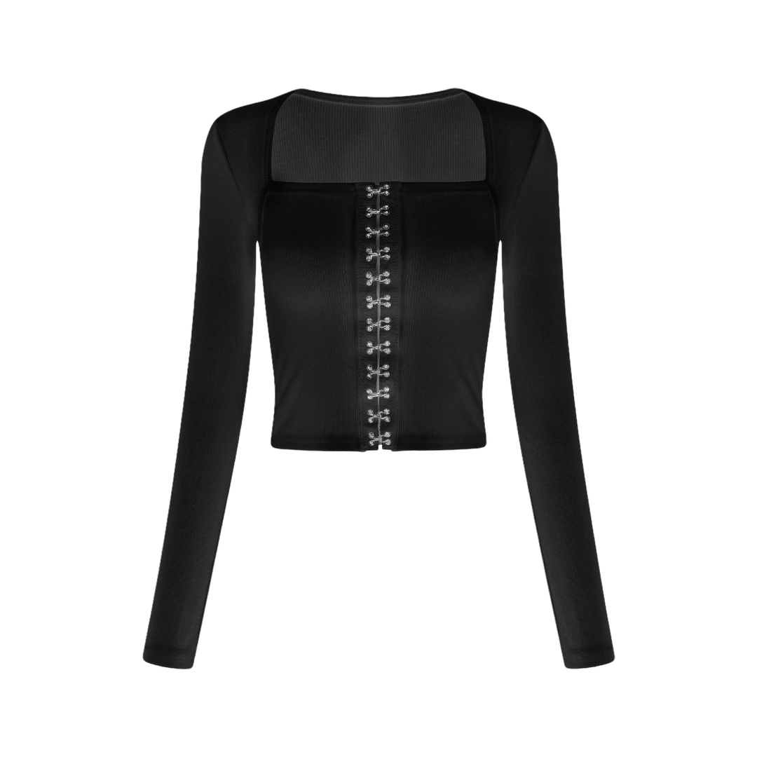 Levoire | Détail De Boucle Top Noir