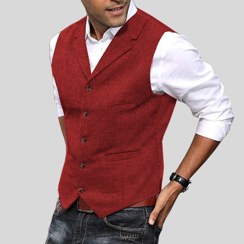 Levoire | Gilet Classique Témoin De Mariage Rot