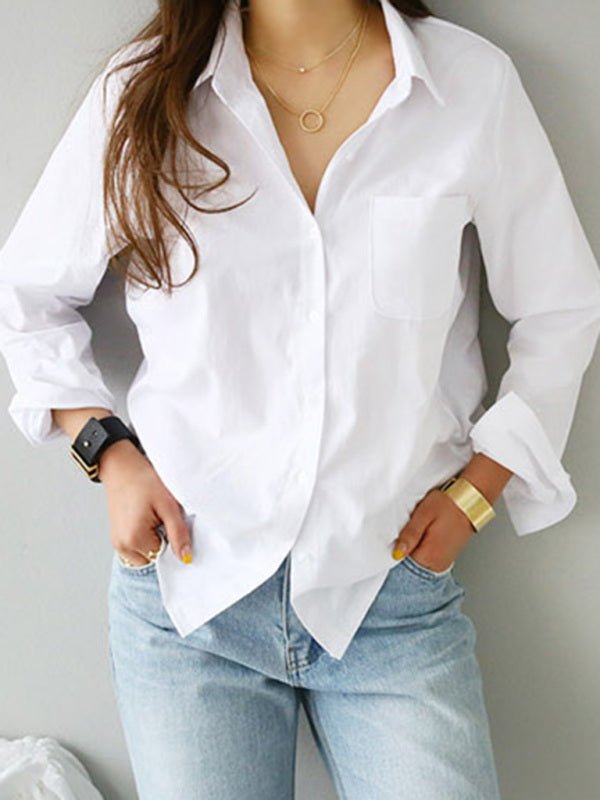 Levoire | Chemise blanche OL Professionnelle Slim Chemise enveloppante Blanc