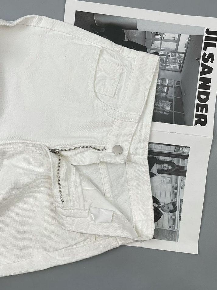 Levoire | Jean Boyfriend Blanc Délavé