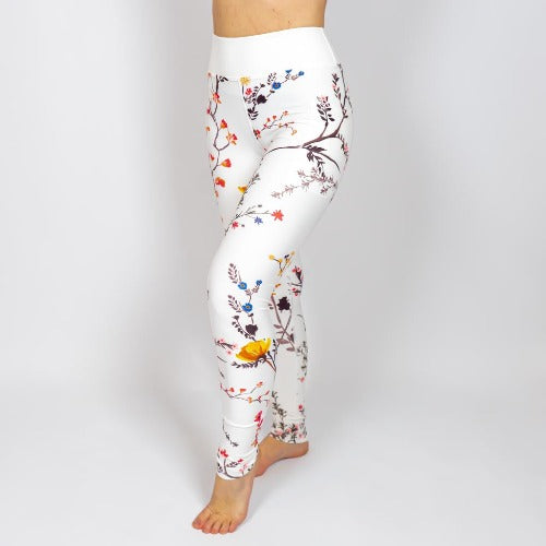 Levoire | Leggings Blancs À Fleurs 3XL