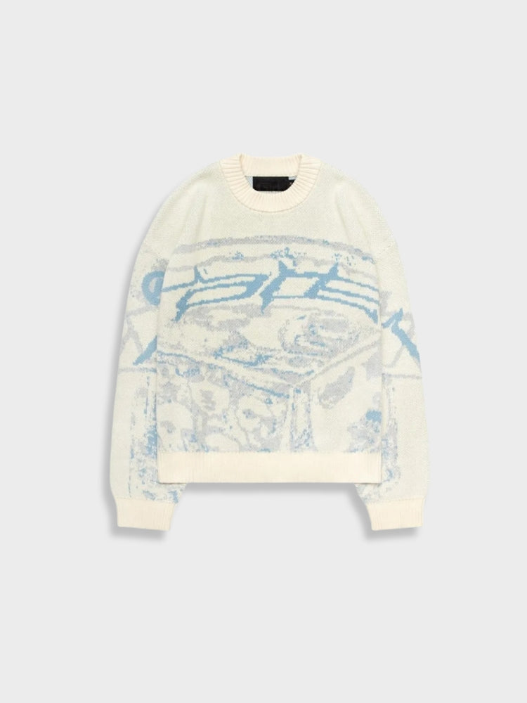 Levoire | Collecte De Vin Pull À Col Creux Blanc