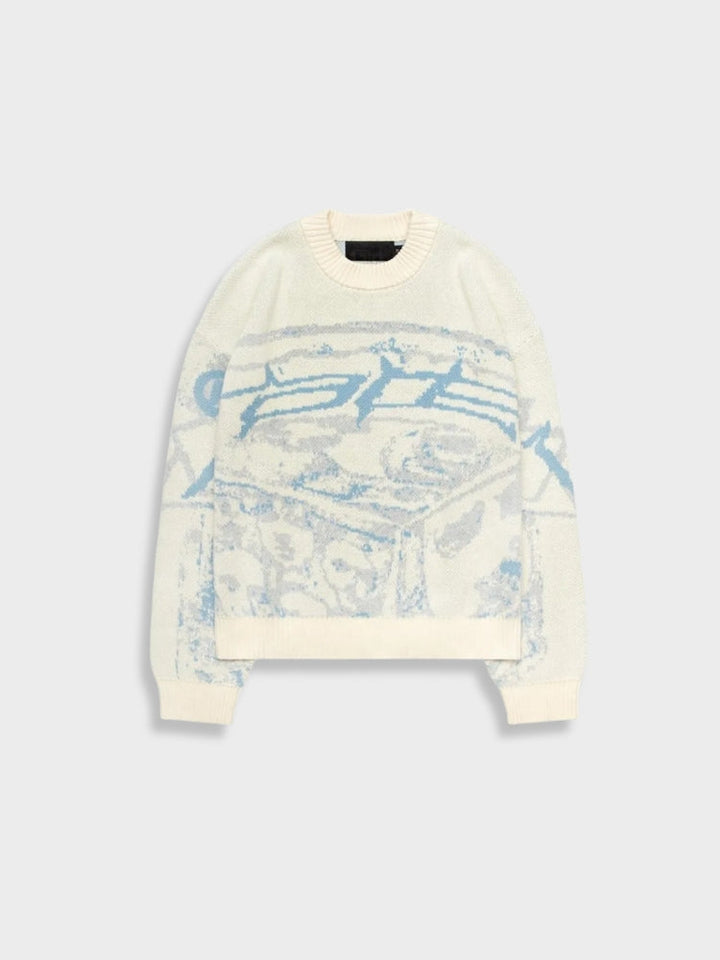 Levoire | Collecte De Vin Pull À Col Creux Blanc