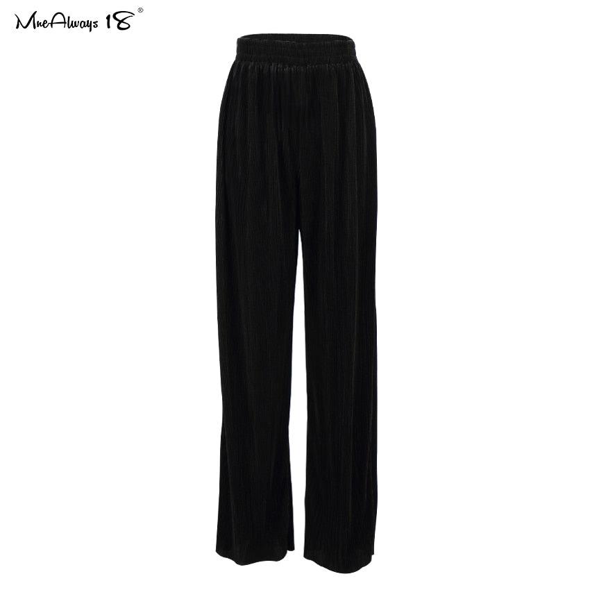 Levoire | Coupe Ample Pantalon Plissé Pantalons noirs