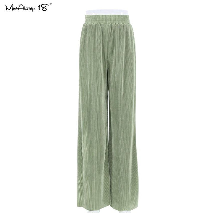 Levoire | Coupe Ample Pantalon Plissé Pantalon vert