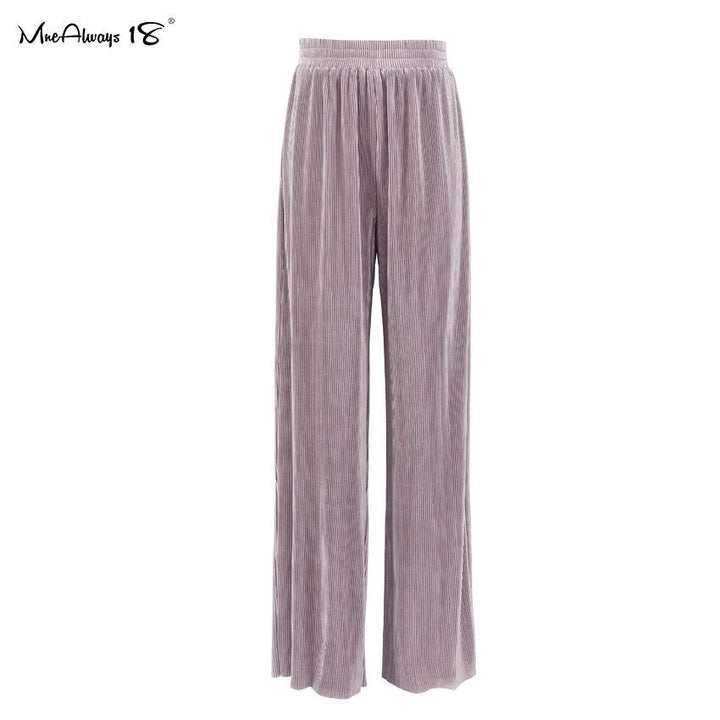 Levoire | Coupe Ample Pantalon Plissé Taro Pink Pantalons