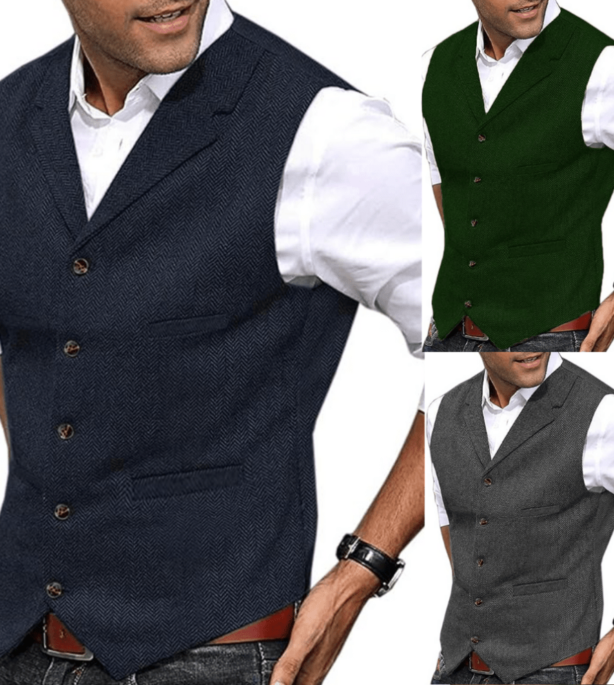Levoire | Tendance & Décontracté Gilet traditionnel pour hommes