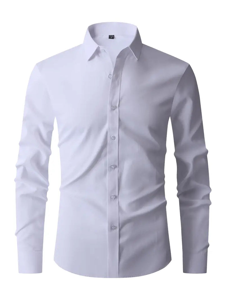 Levoire | Chemise Semi-Formelle Pour Hommes Pour Chaque Occasion Élégante, Polyvalente Et Confortable Blanc
