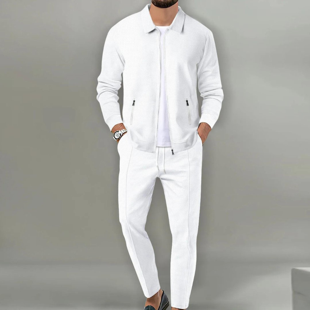 Levoire | Costume De Loisirs De Luxe Pour Hommes Blanc