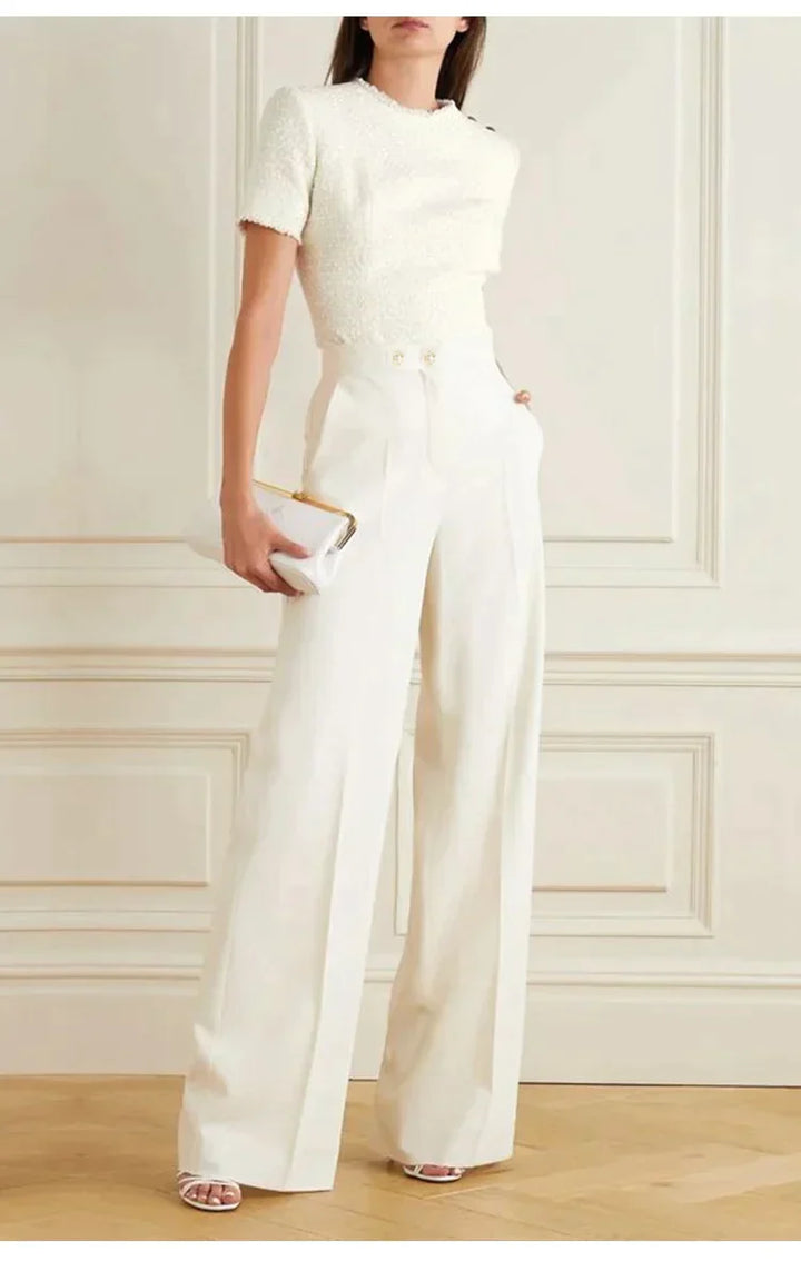 Levoire | pantalons larges pour femmes Blanc