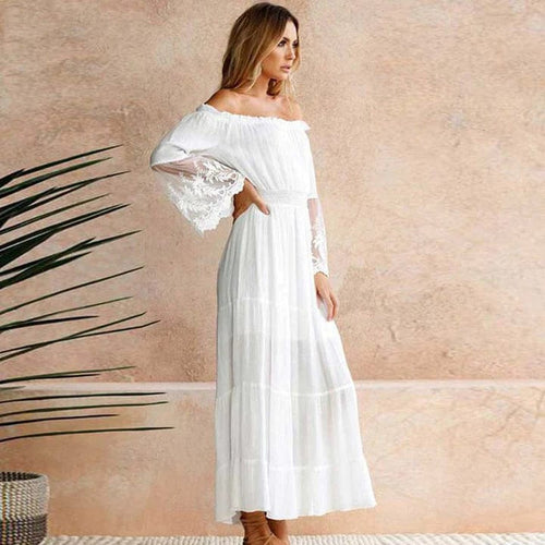 Levoire | Robe de plage femme - Blanc