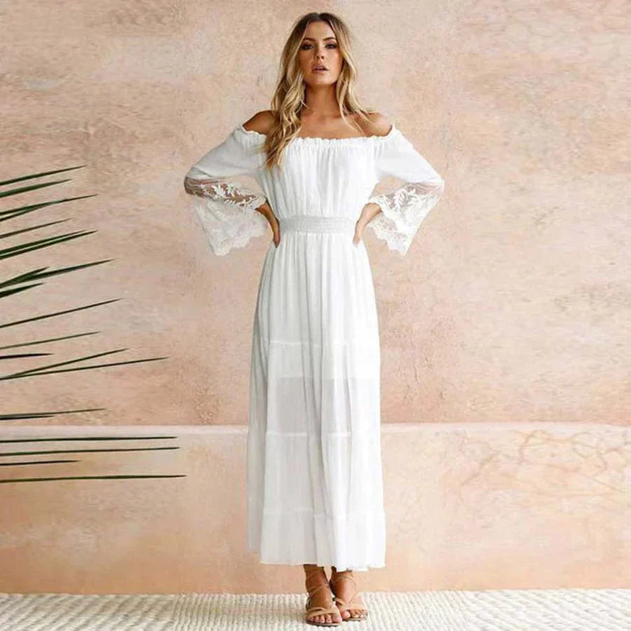 Levoire | Robe de plage femme - Blanc Blanc