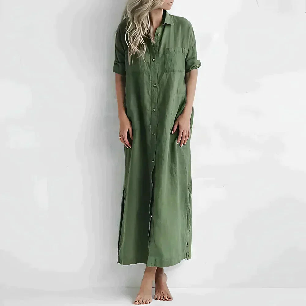 Levoire | Robe Longue Pour Femmes Emilia Vert