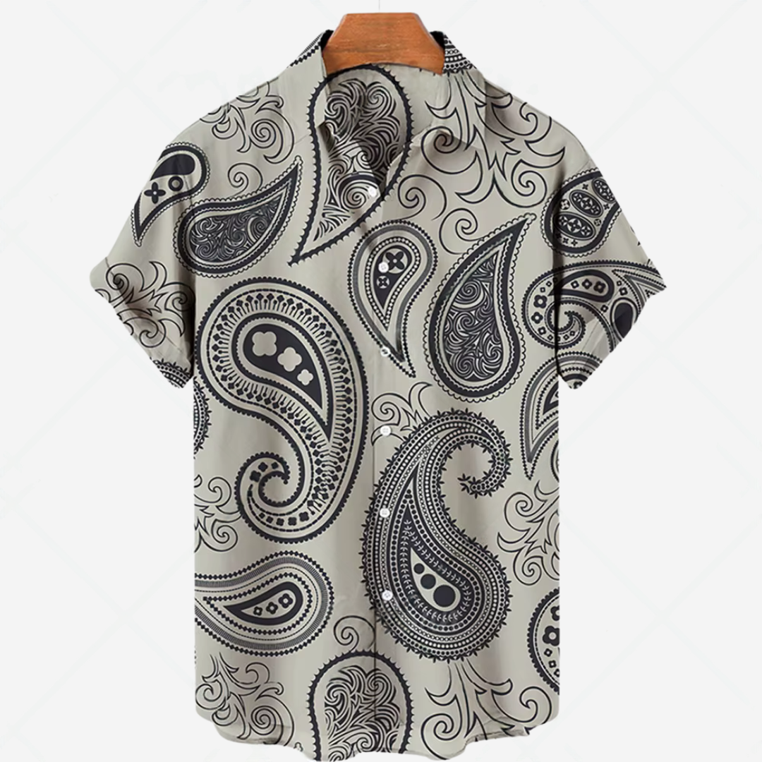 Levoire | Chemise Décontractée Pour Hommes Avec Impression Option de style A