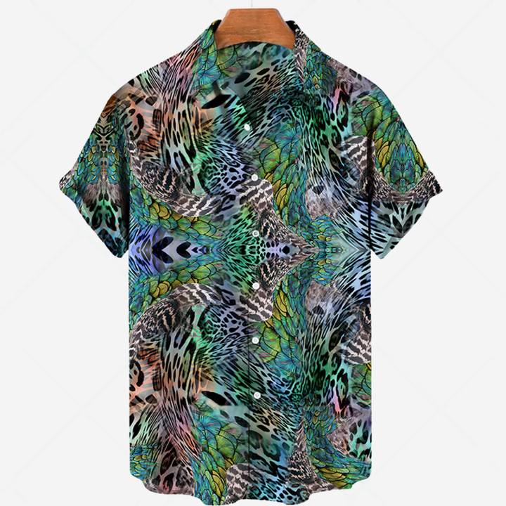 Levoire | Chemise Décontractée Pour Hommes Avec Impression Stil B