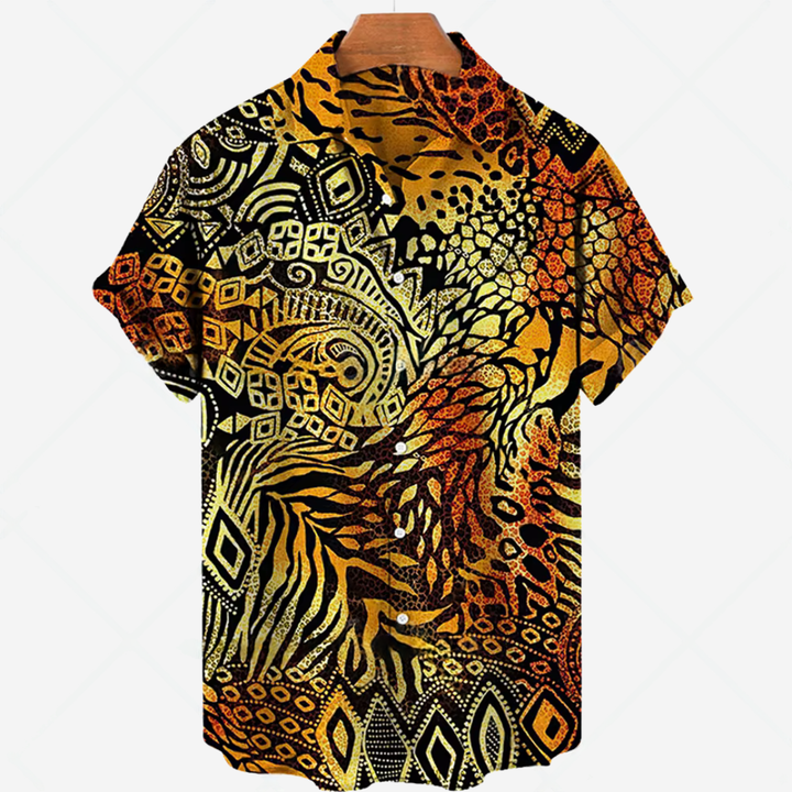 Levoire | Chemise Décontractée Pour Hommes Avec Impression Stil J