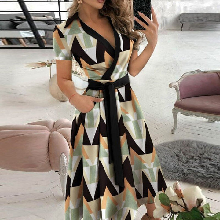 Levoire | Robe En Lin À Nouer Diamant