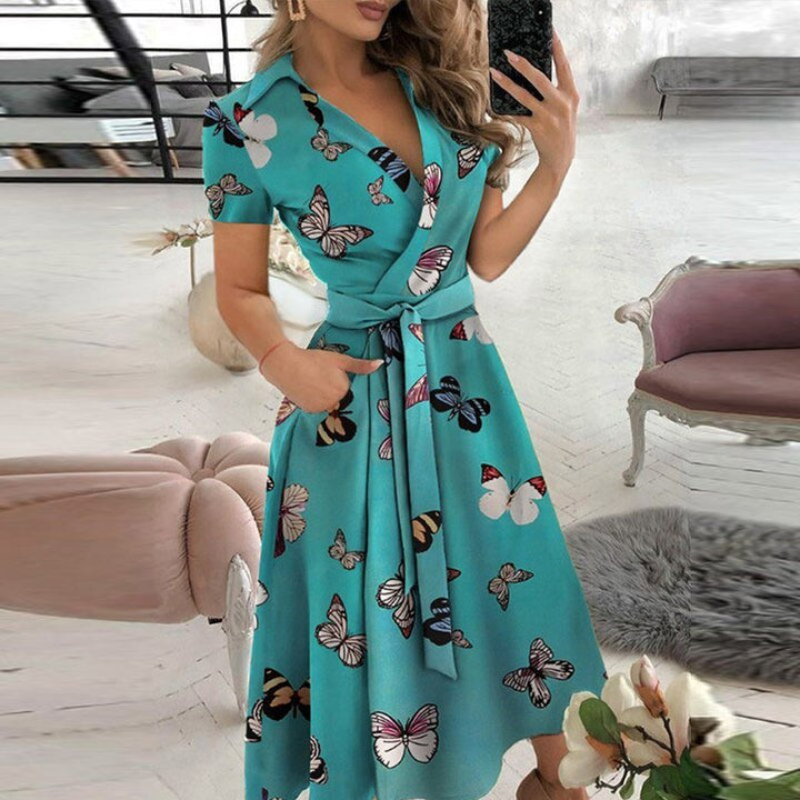 Levoire | Robe En Lin À Nouer Papillon