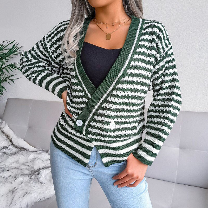 Levoire | Élégant Tendance Doux Gilet Pour Femmes Vert