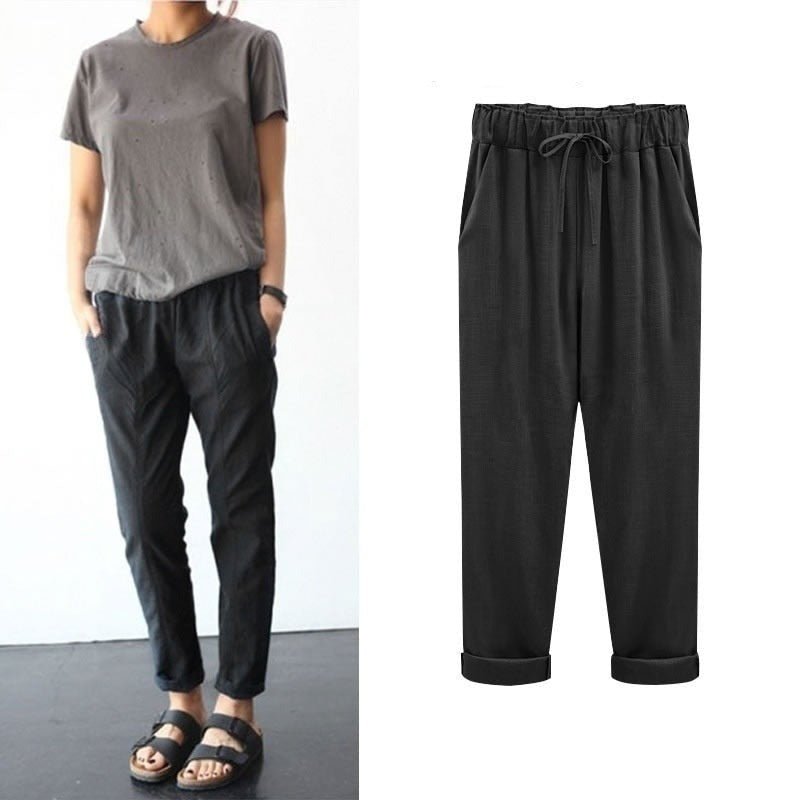 Levoire | Femme Pantalon Décontracté - L'été Noir
