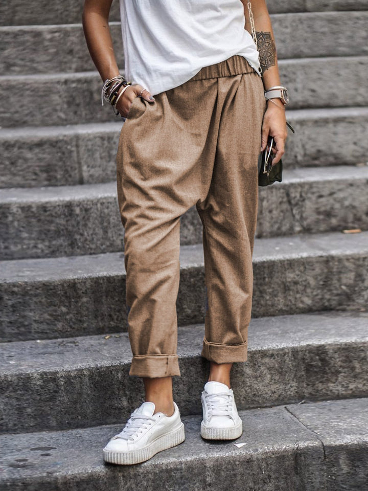 Levoire | Pantalon En Lin Stylé Khaki