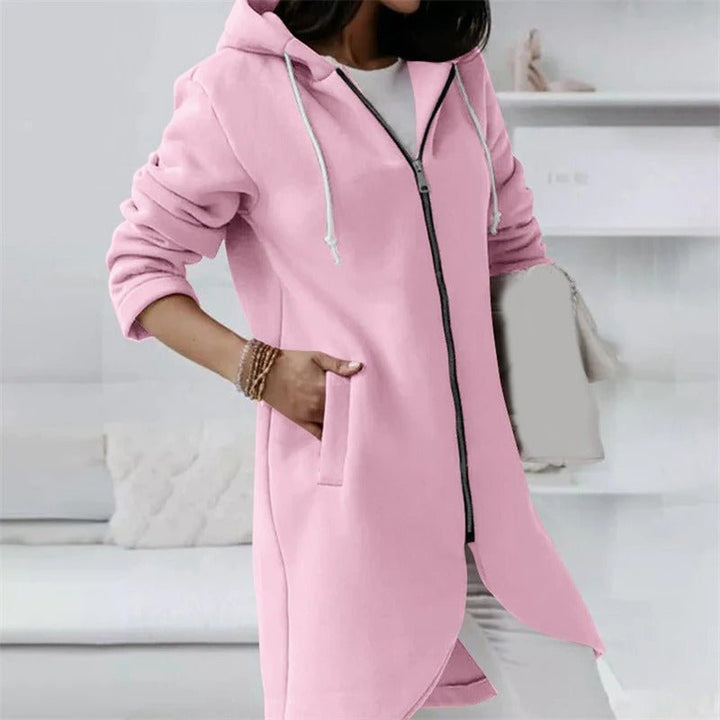 Levoire | Robe Longue Confortable Pour Femmes Avec Capuche Rosa