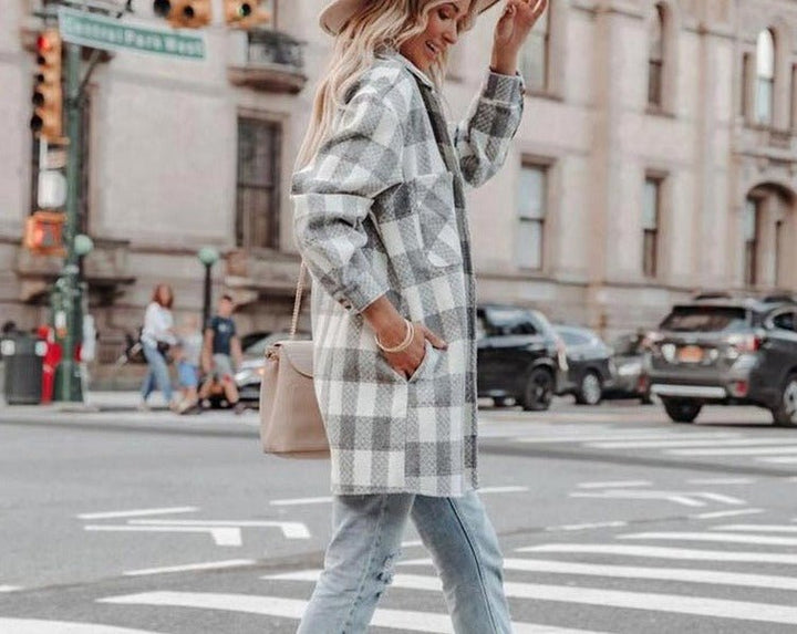 Levoire | Chemise Surdimensionnée À Carreaux Confortable Pour Femmes