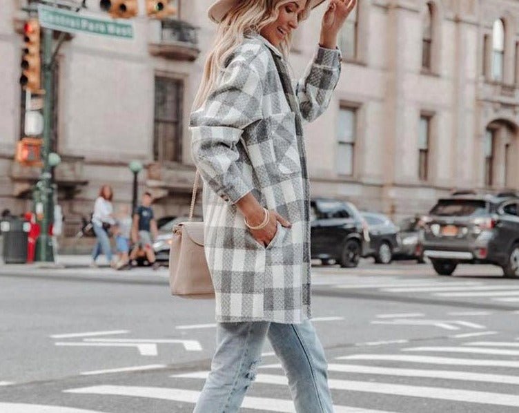 Levoire | Chemise À Carreaux Surdimensionnée Confortable Pour Femmes
