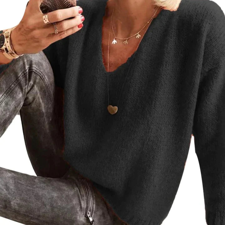 Levoire | Pull à manches longues pour femmes Noir