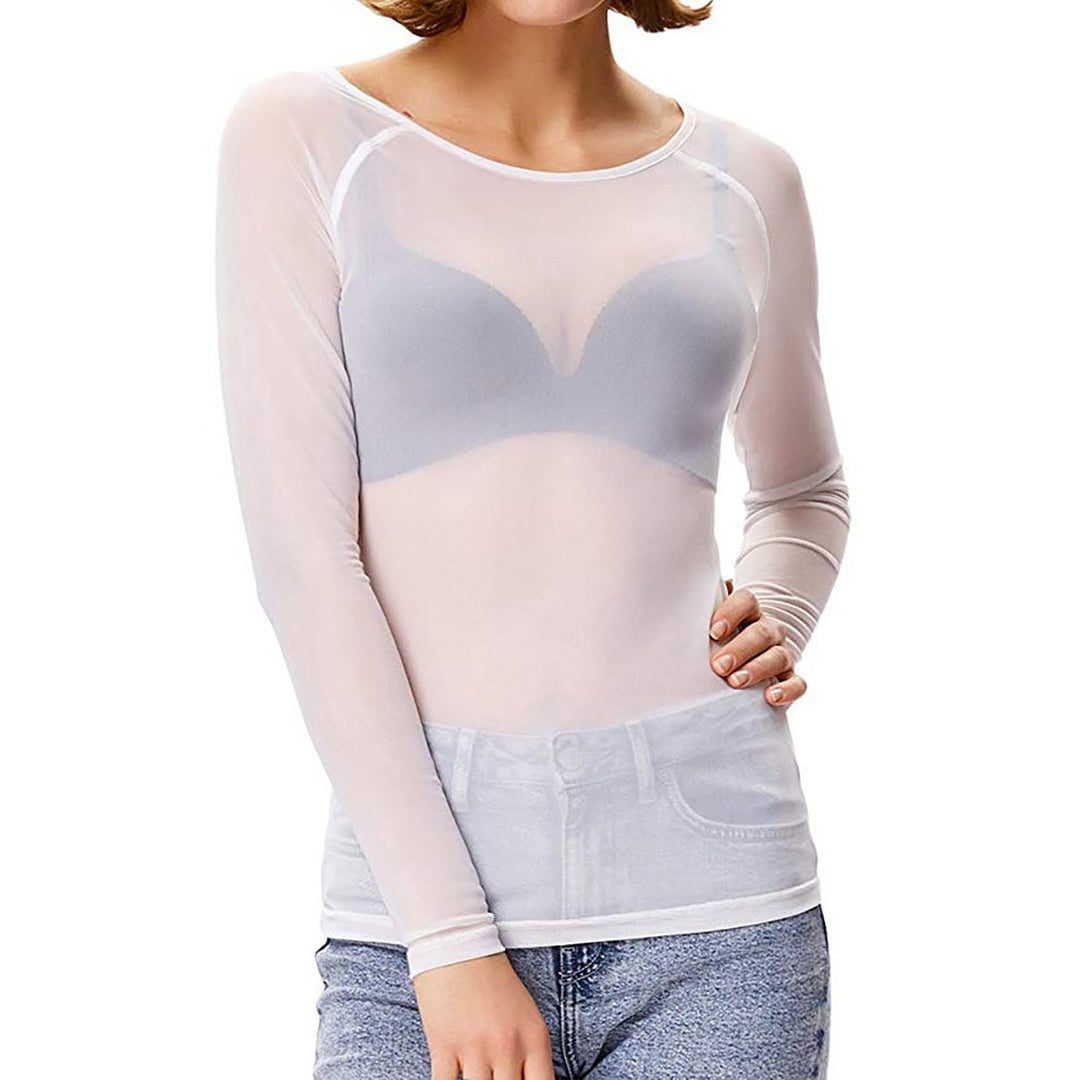 Levoire | Top En Maille Pour Femmes À Manches Longues Blanc