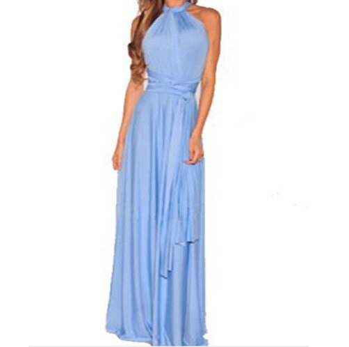 Levoire | Robe Longue Élégante Bleu clair