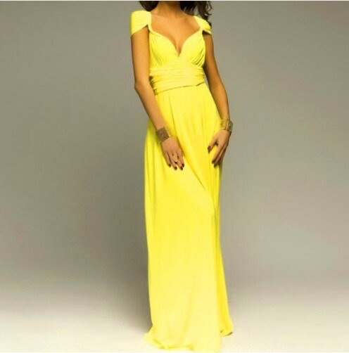 Levoire | Robe Longue Élégante Jaune