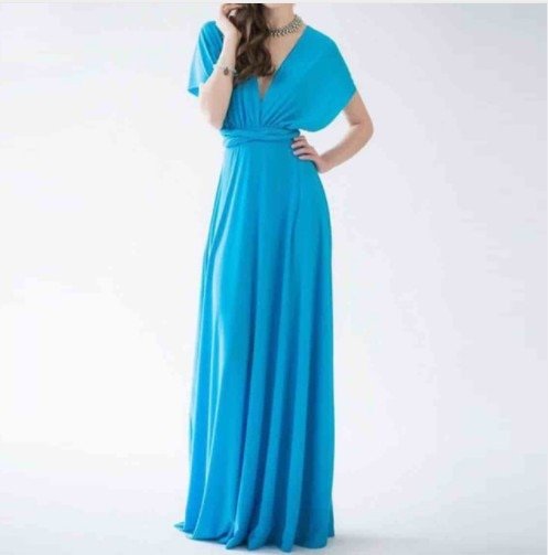 Levoire | Robe Longue Élégante Bleu