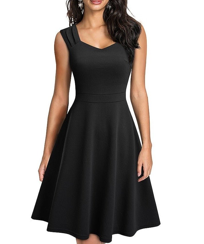 Levoire | Robe Évasée Légère Vêtements De Célébration Noir