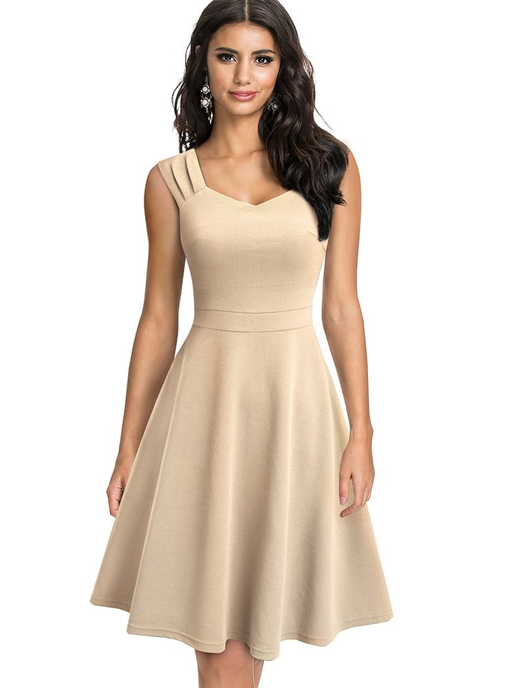 Levoire | Robe Évasée Légère Vêtements De Célébration Champagne