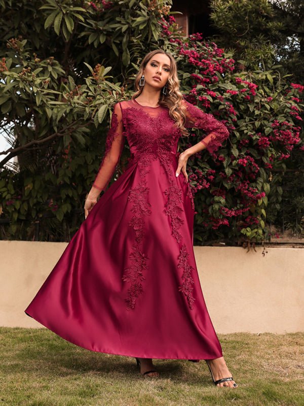 Levoire | Femmes Nouvelle Top Bal Swing Sexy Long Robe Tirer Robe de Banquet Roue
