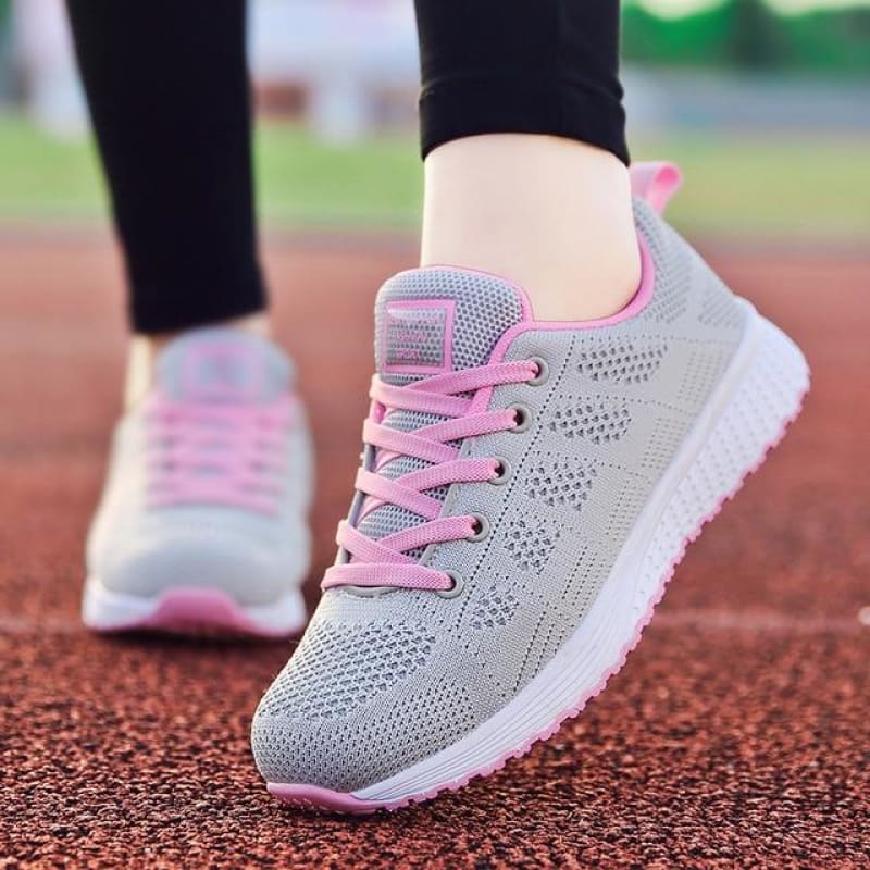 Levoire | Les Chaussures De Sneakers Respirantes Pour Femmes Gris