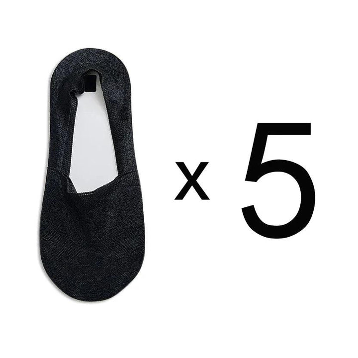 Levoire | Femmes Best-Seller Dentelle Fleur Antidérapant Chaussettes Cheville 1 UE 35-40