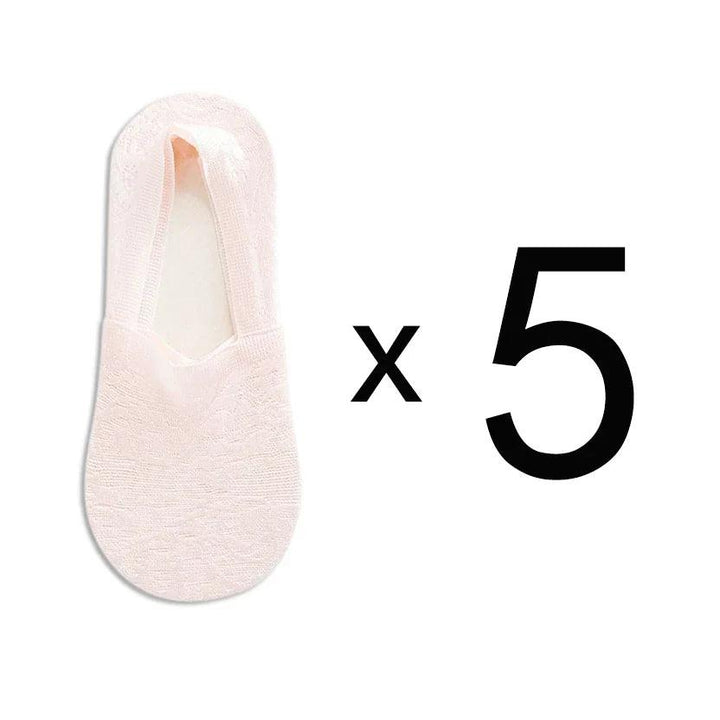 Levoire | Femmes Best-Seller Dentelle Fleur Antidérapant Chaussettes Cheville 3 UE 35-40