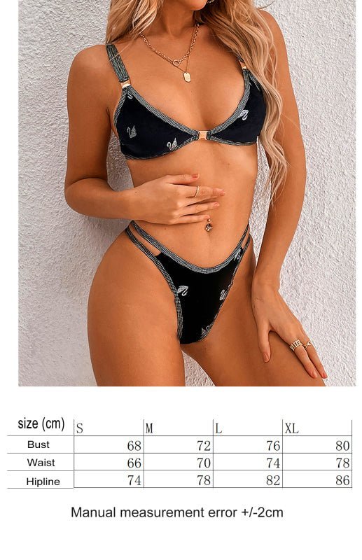 Levoire | Femme Bikini Svanekontrast Maillot de bain